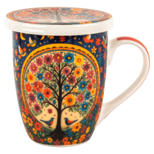 Taza arbol flor grande